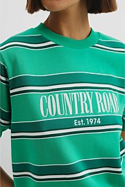 Australian Cotton Stripe Heritage Sweat