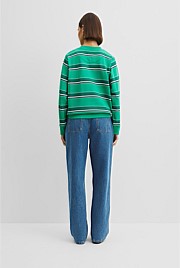 Australian Cotton Stripe Heritage Sweat