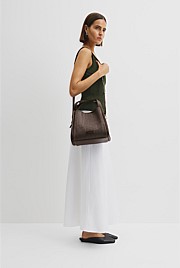 Middle Zip Crossbody Bag