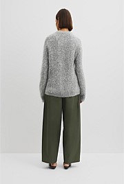 Fluffy Crew Neck Knit