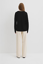 Lightweight Merino V-Neck Knit