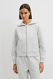 Australian Good Earth Cotton Zip Through Hooded Sweat