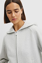 Australian Good Earth Cotton Zip Through Hooded Sweat