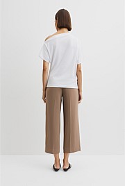 Australian Cotton One Shoulder T-Shirt