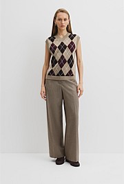 Argyle Knit Vest