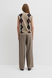 Argyle Knit Vest