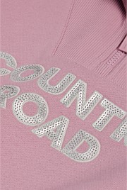 Australian Cotton Blend Sequin Half Zip Sweat