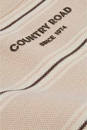 Organically Grown Cotton Stripe Long Sleeve Pique T-Shirt