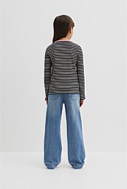 Rib Flare Sleeve Top