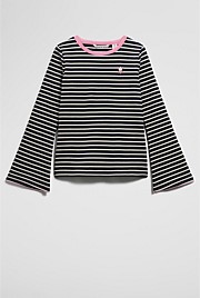 Rib Flare Sleeve Top
