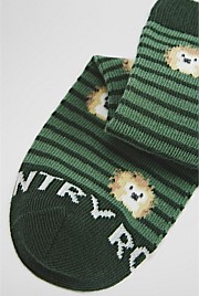 Organically Grown Cotton Blend Hedgehog Sock