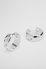 Mara Crystal Hoop Earring