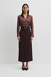 Print Tuck Shirt