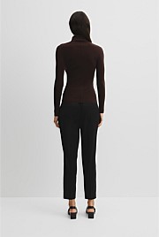 Wool Silk Roll Neck