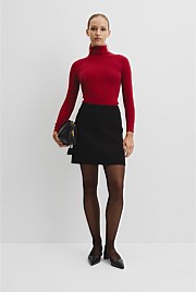 Wool Silk Roll Neck