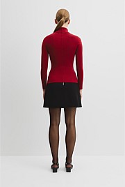 Wool Silk Roll Neck