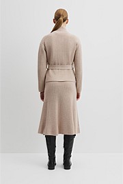 Australian Cotton Blend Belted Knit Jacket