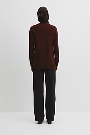 Compact Wool Longline Cardigan