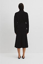 Australian Cotton Blend Belted Knit Jacket