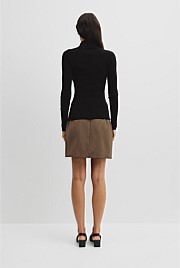 Wool Silk Roll Neck