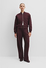 Australian Good Earth Cotton Zip Bomber Sweat
