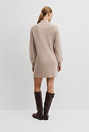 Australian Cotton Blend Knit Mini Dress
