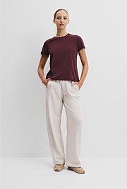 Australian Good Earth Cotton Slub Short Sleeve T-Shirt