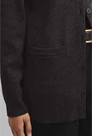 Compact Wool Longline Cardigan