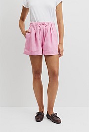 Cuff Linen Short