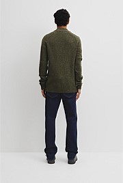 Merino Nep Quarter Zip Knit