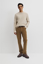 Australian Good Earth Cotton Blend Textured Crew Knit