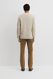 Australian Good Earth Cotton Blend Textured Crew Knit