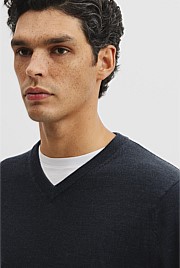 Merino Wool V-Neck Knit