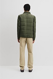 Quilted Funnel Neck Jacket