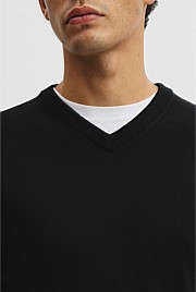 Merino Wool V-Neck Knit