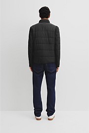 Quilted Funnel Neck Jacket