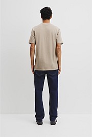 Brushed Melange Cotton T-shirt