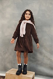Organically Grown Cotton Cord Button Through Dress