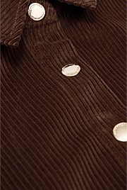 Organically Grown Cotton Cord Button Through Dress