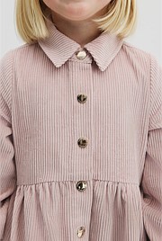 Organically Grown Cotton Cord Button Through Dress