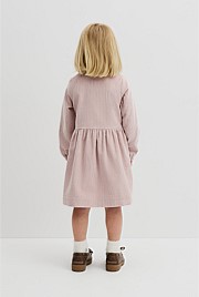 Organically Grown Cotton Cord Button Through Dress