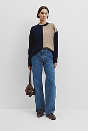 Colour Block Merino Knit