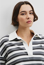 Australian Grown Cotton Stripe Texture Rugby Sweat