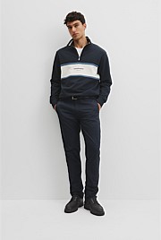 Australian Cotton Modern Logo Quarter Zip Sweat