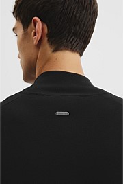 Australian Cotton Silk Blend Zip Through Knit Jacket