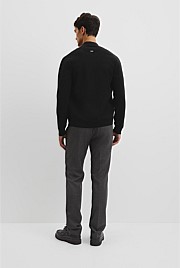 Australian Cotton Silk Blend Zip Through Knit Jacket