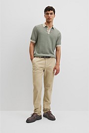 Australian Cotton Textured Knit Polo