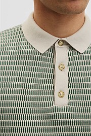 Australian Cotton Textured Knit Polo