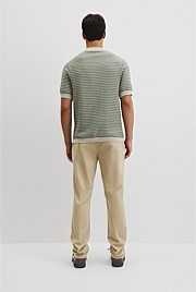 Australian Cotton Textured Knit Polo