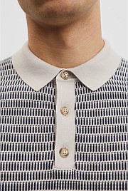 Australian Cotton Textured Knit Polo